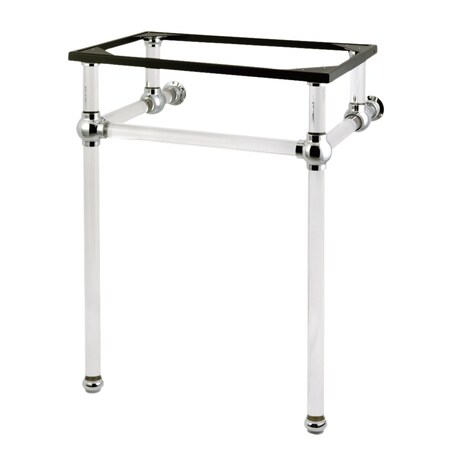 Fauceture Templeton 24" x 20-3/8" x 33-3/16" Acrylic Console Sink Legs, Chrome VAH282033C